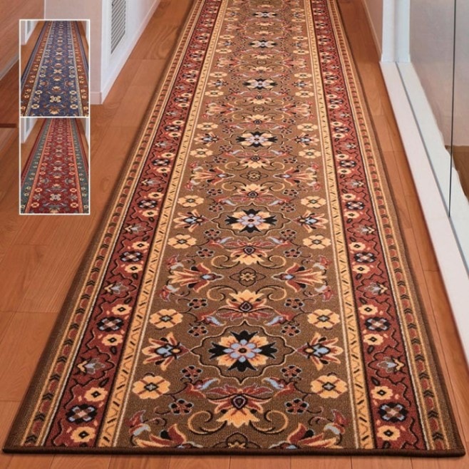 クラシック柄廊下敷カーペット 80×340cm