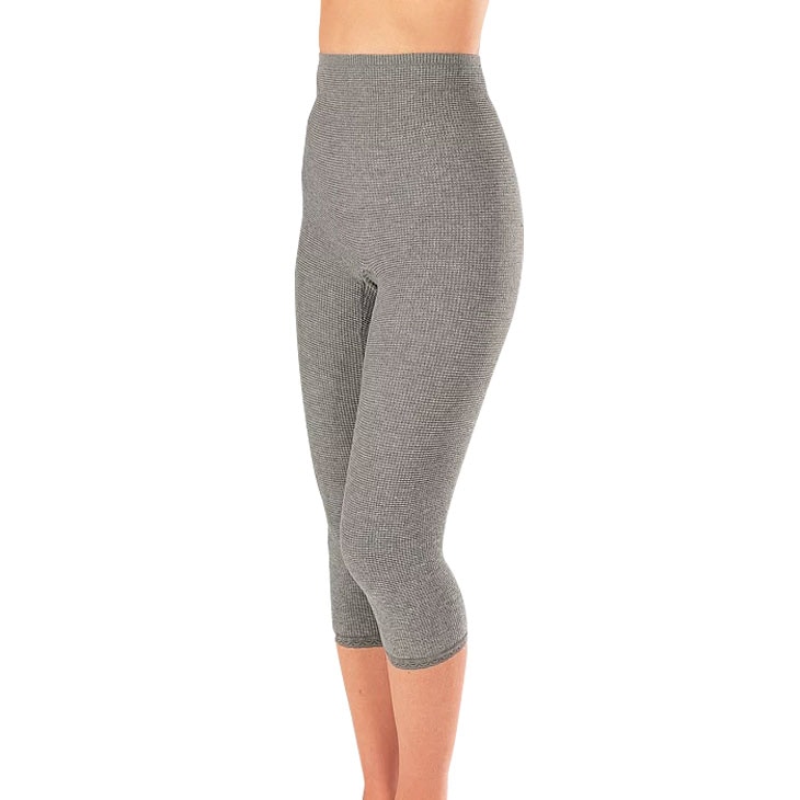 備長炭EM-Xのびのびパンツ 7分丈 グレー