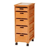 天然木キッチンストッカー ナチュラル 20cm幅｜ファミリー・ライフ公式通販