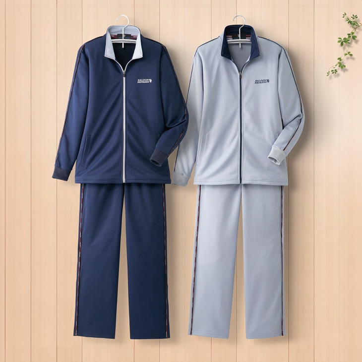 サルーンエクスプレス 股下選べるジャージスーツ2色組 同サイズ