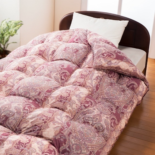 エクセルゴールドラベル付き 日本製 ホワイトダックダウン90％羽毛掛布団 ダブル