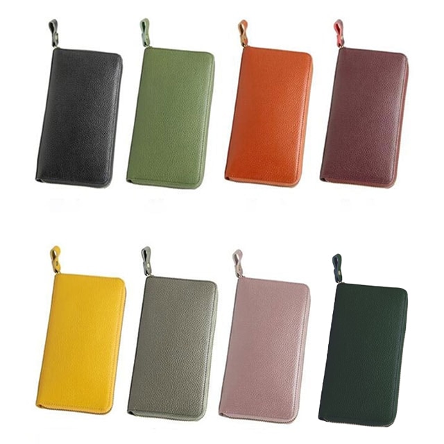 豊岡工房 牛革コインが分けられる 長財布