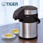 【美品】タイガー魔法瓶 真空断熱ステンレスエアーポット〈とら〜ず〉 4L TIGER タイガー 魔法瓶 ステンレスエアーポット 4L｜ファミリー