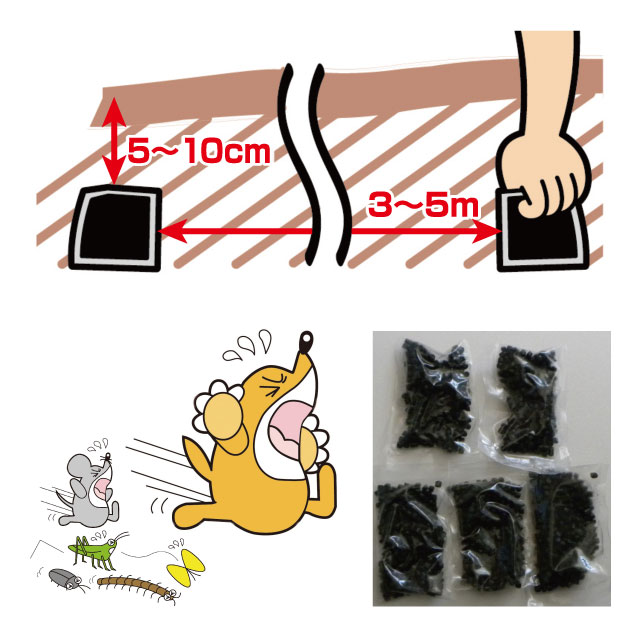 もぐら忌避材「もぐらパニック」5個入り×3箱組