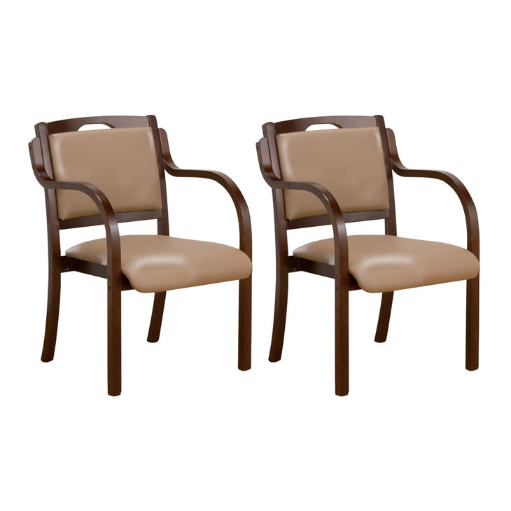 立ち座りサポートダイニングチェア 同色 2脚組