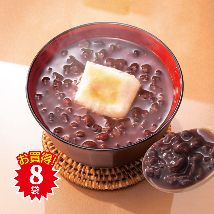 福ふく食堂の餅入りおしるこ 8袋