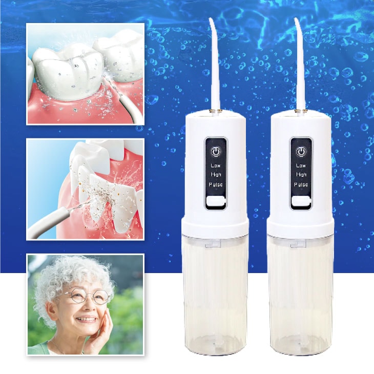 ジェット水流口腔洗浄器 ACアダプター付き 2個組