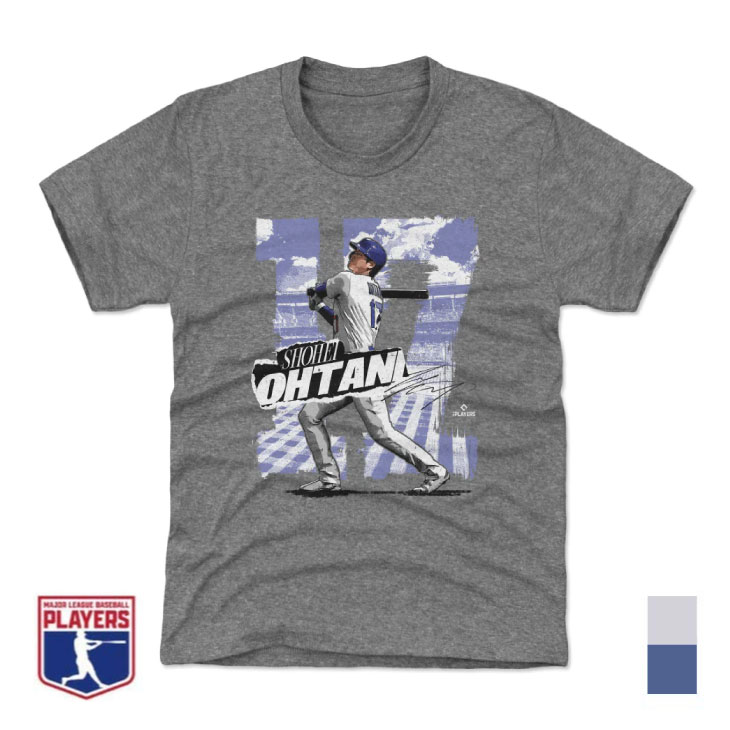 MLBPA公式ライセンス 大谷翔平 グラフィックTシャツ キッズサイズ バッティング柄