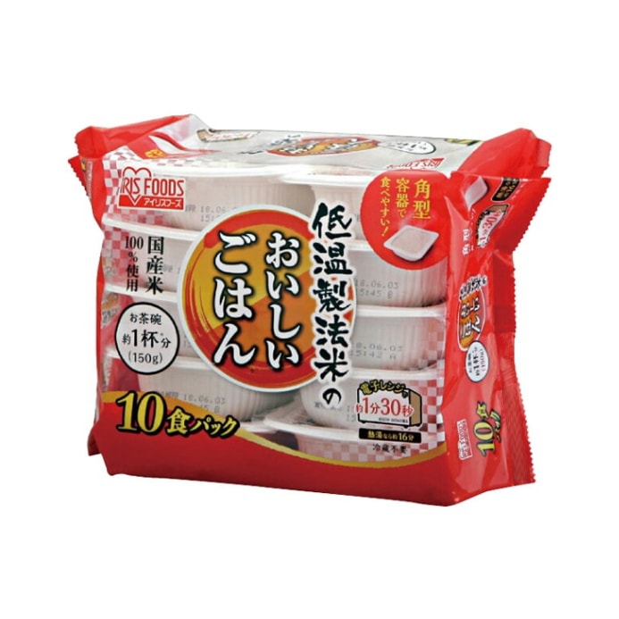 アイリスオーヤマ 低温製法米おいしいごはん 150g×10食