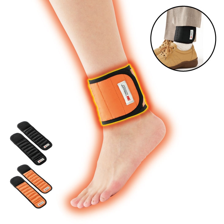 日本製 巻くだけ速暖ホットラップサポーター2足4枚組