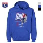 大谷翔平　パーカー　MLBPA公式ライセンス　野球　青　パーカー　フーディー MLBPA公式ライセンス 大谷翔平 グラフィックパーカー 50/50 A柄