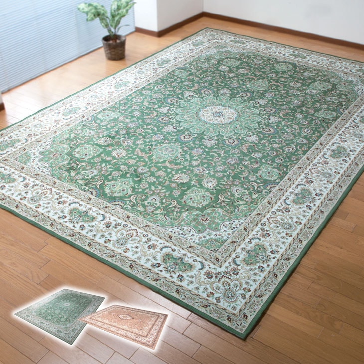 高級柄撥水加工カーペット 200×200cm