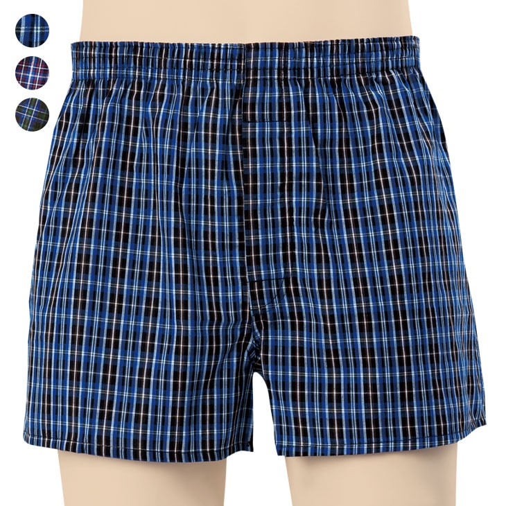 綿100％トランクス3色組 同サイズ