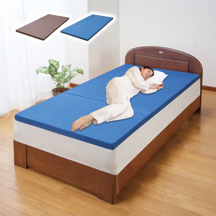 ジャパンスリーパー 日本製高反発三つ折れマットレス 2色組