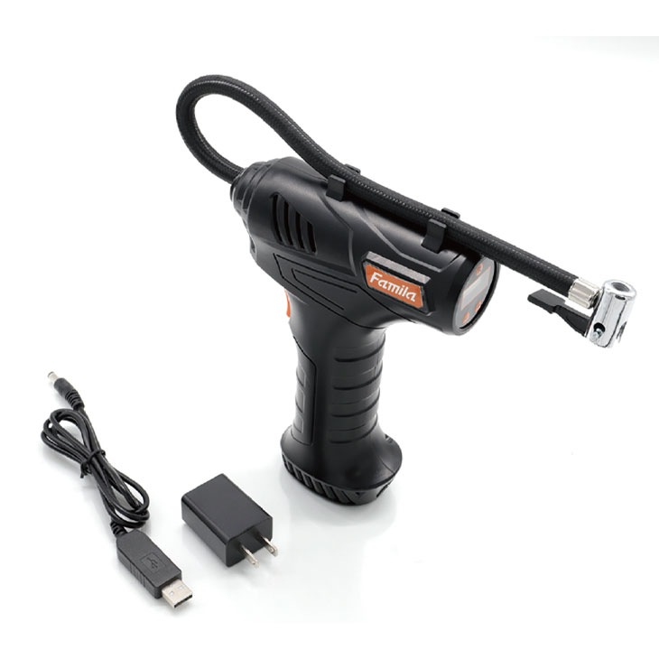 ファミラ 充電式コードレス電動エアーコンプレッサー 本体のみ 付属品は付きません