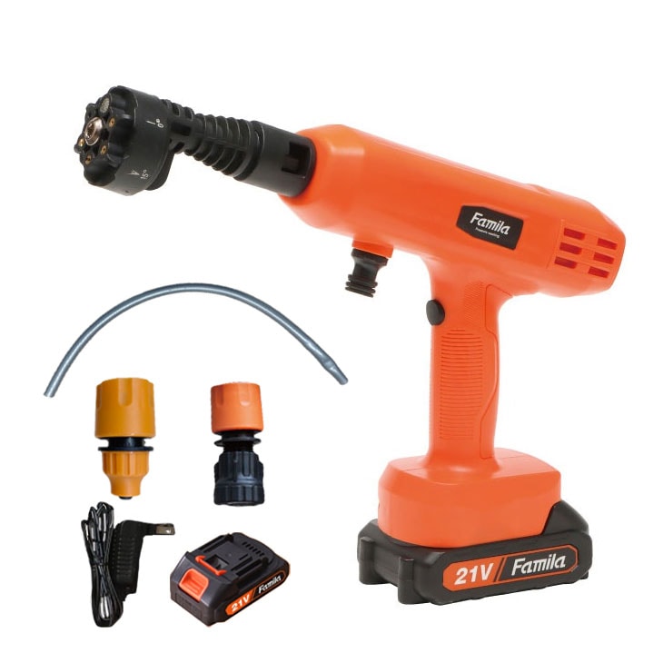 ファミラ 充電式コードレスハンディ高圧洗浄機DX 本体のみ 付属品は