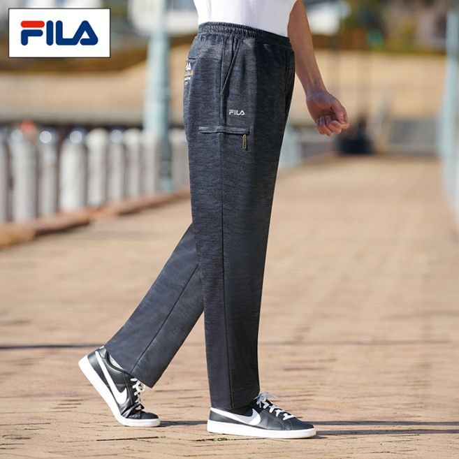 FILA ファスナーポケット付きジャージパンツ2色組 同サイズ