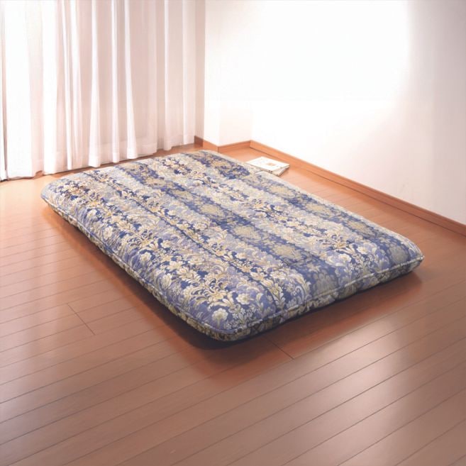 日本製 6層構造吸汗敷布団 備長炭シート入り セミダブル