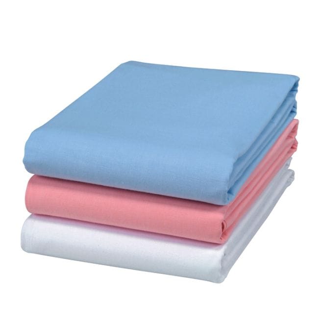 綿100％ロング＆ワイド綿平織大判シーツ キング 3色組