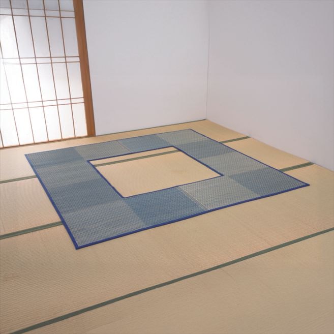 掘りごたつい草センターラグ 191×300cm