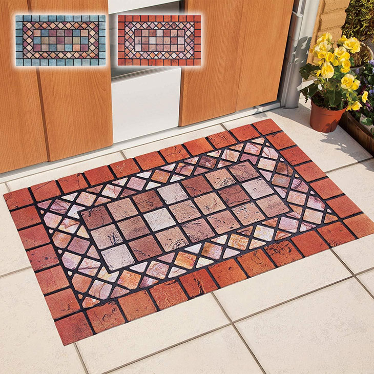 玄関クリーンマット 石タイル調 長方形