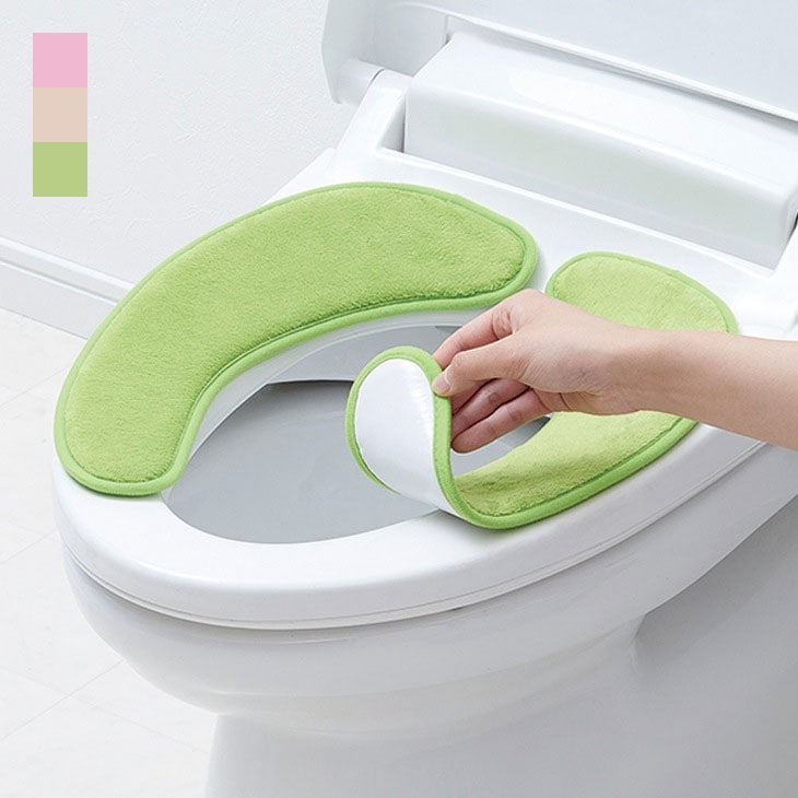 厚手便座クッション3色5枚組