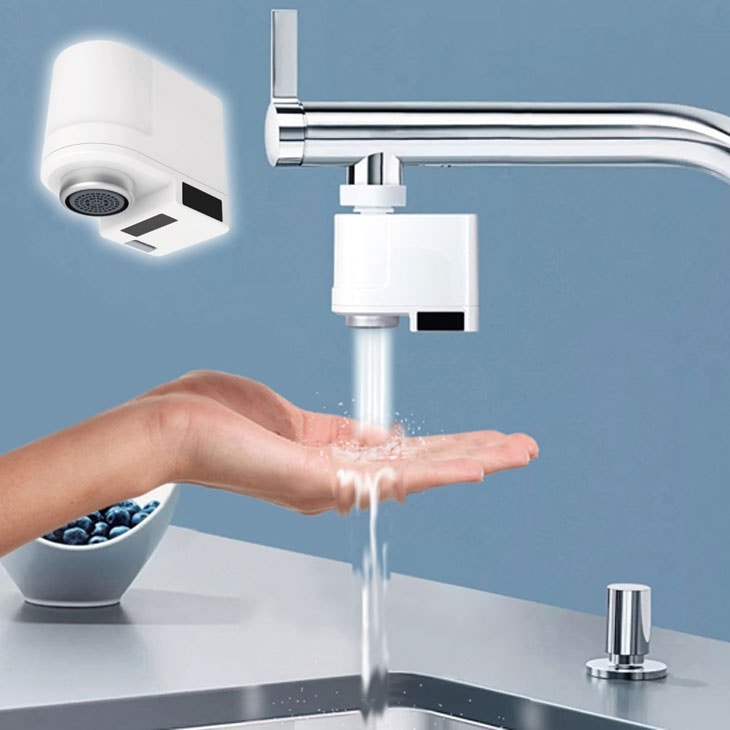 取り付け簡単 充電式タッチレス水栓