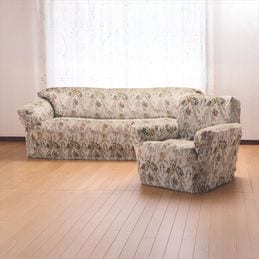 ゴブラン調？リバーシブルラグ ソファカバー  ベッドカバー 伸縮フィット式 ソファカバー 3人掛け用｜ファミリー・ライフ