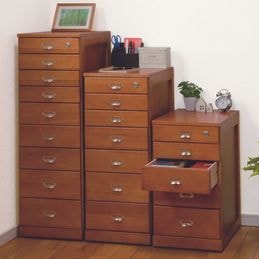 天然木全段鍵付きシークレットチェスト 5段｜ファミリー・ライフ公式通販