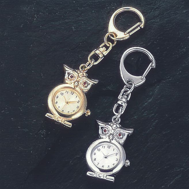 キーチェーンふくろうウォッチ