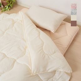 日本製 抗菌防臭加工羽毛タッチ高級掛布団 オーナメント柄 シングル
