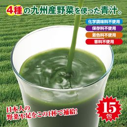 毎月お届けコース 4種の九州産野菜青汁 30本・30日分｜ファミリー 