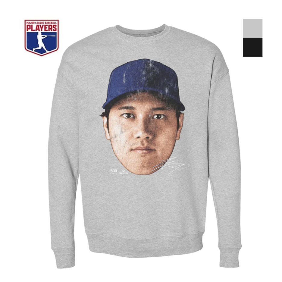 MLBPA公式ライセンス 大谷翔平 グラフィックトレーナー ビッグフェイス柄