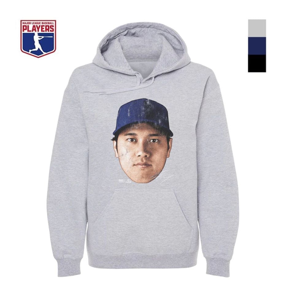 MLBPA公式ライセンス 大谷翔平 グラフィックパーカー ビッグフェイス柄