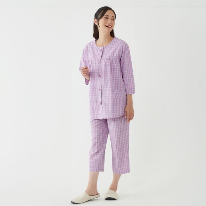 綿100%ゆったりサッカーパジャマ