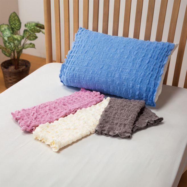 消臭革命！ もこもこ枕カバー1セット 同色2枚組