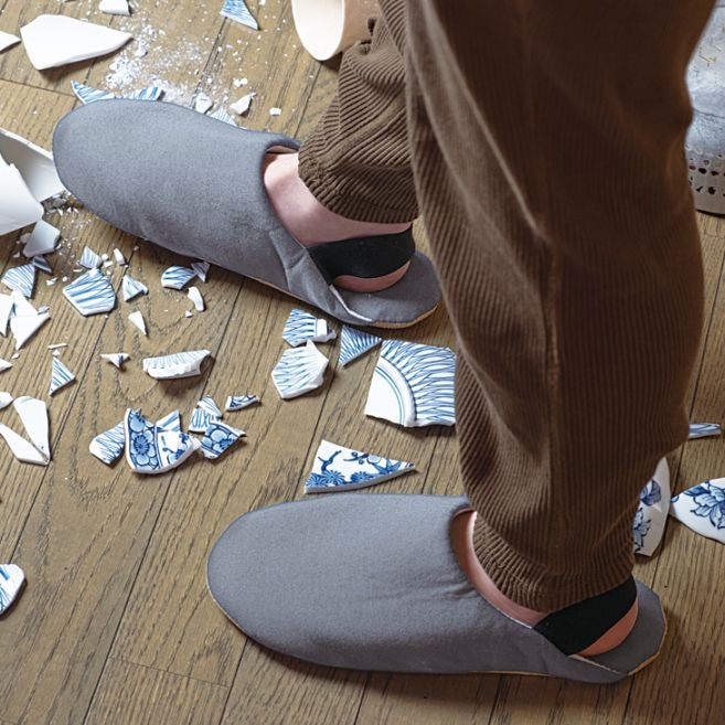 防災対策スリッパ2足組 同サイズ