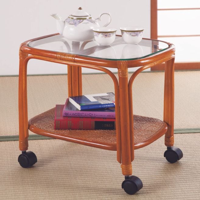 ꧁籐家具꧂ガラステーブル&回転式ラタンチェア2脚セット ダイニング カフェ 天然籐ダイニング3点セット 回転高座椅子2脚＋ガラストップ