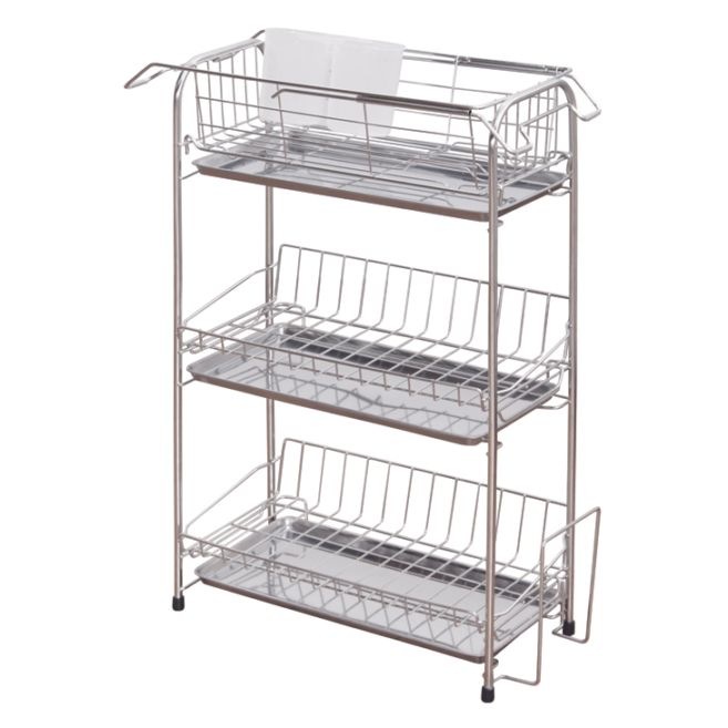 3段水切りバスケットスリム