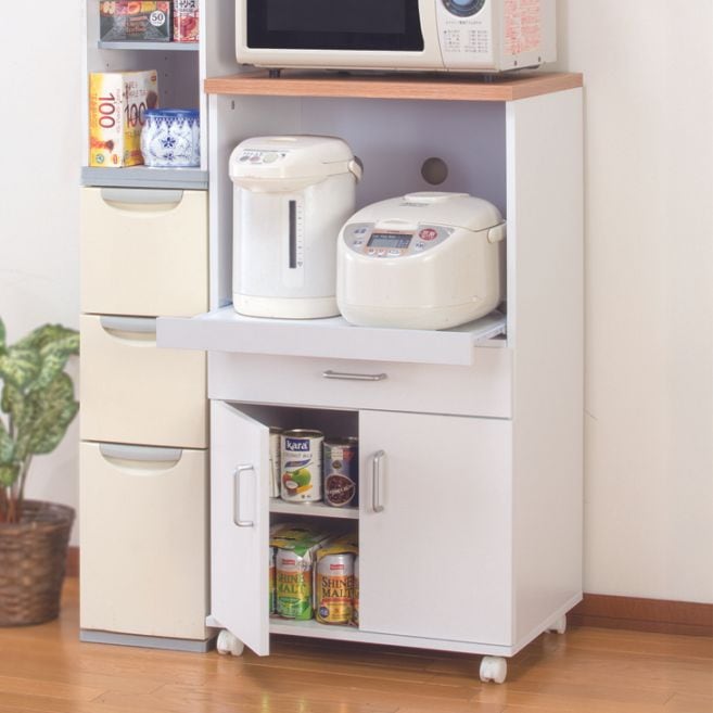 キャスター付きらくらくレンジワゴン