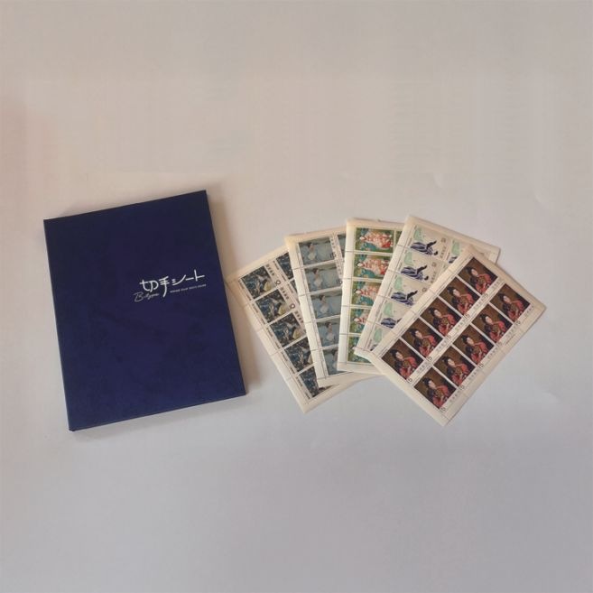 名作美人画希少な完全未使用シート5種セットプレミアムお宝切手コレクション