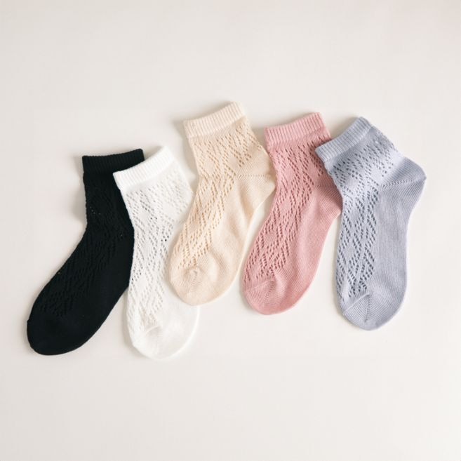 手編み風ルミーソックス5色組