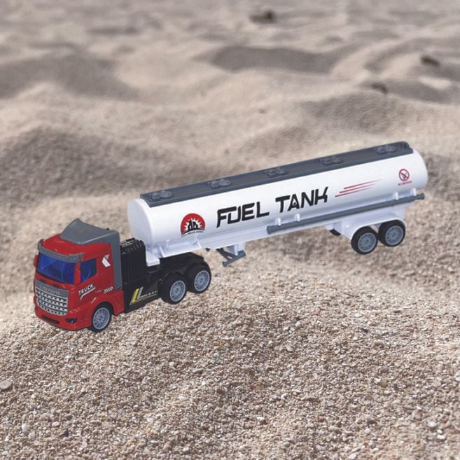 ラジコントレーラー タンクローリー車 ホワイト×レッド