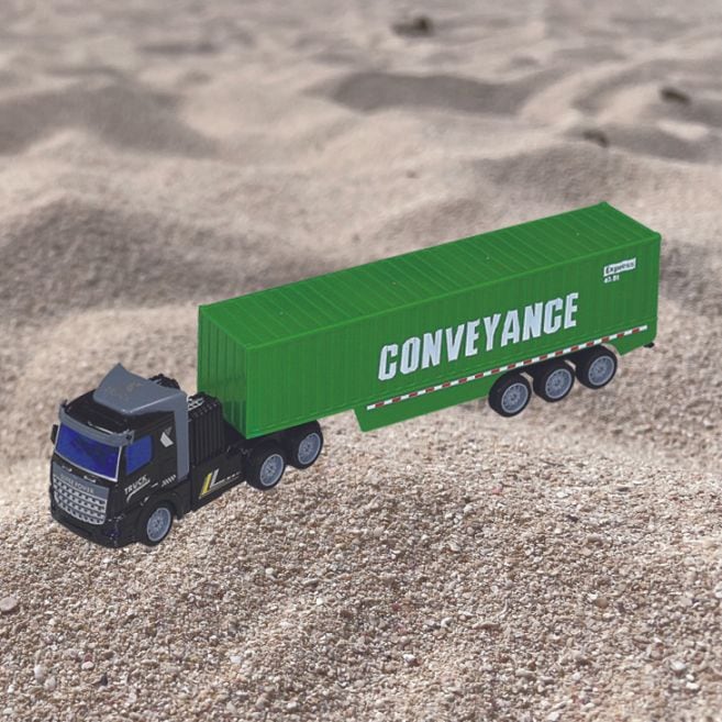 ラジコントレーラー コンテナ車 グリーン×ブラック