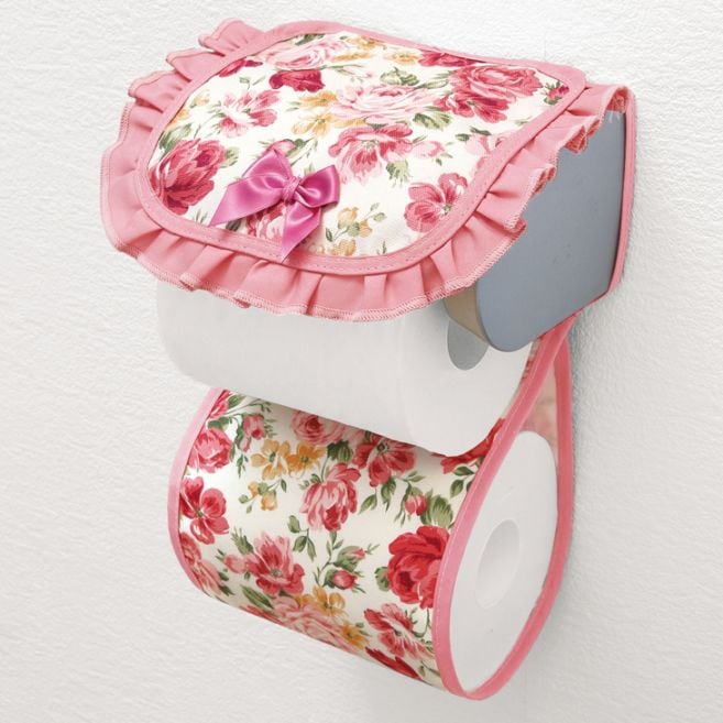 ローズガーデンシリーズ2色組 トイレットペーパーホルダー