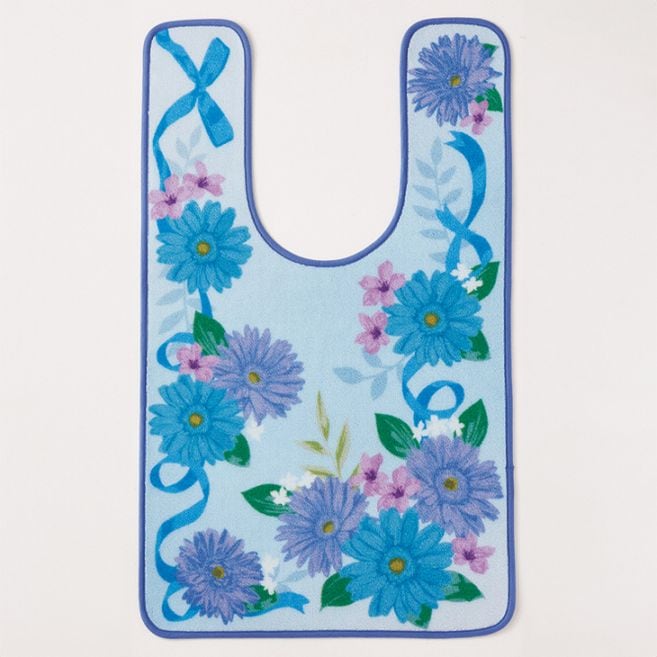 「ブルーブーケ」トイレマットシリーズ 耳長ロングマット