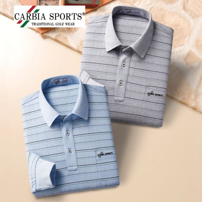 麻入りサマーニットシャツ2色組 同サイズ