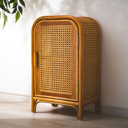 天然籐ランドリーチェスト ワイド 4段｜ファミリー・ライフ公式通販