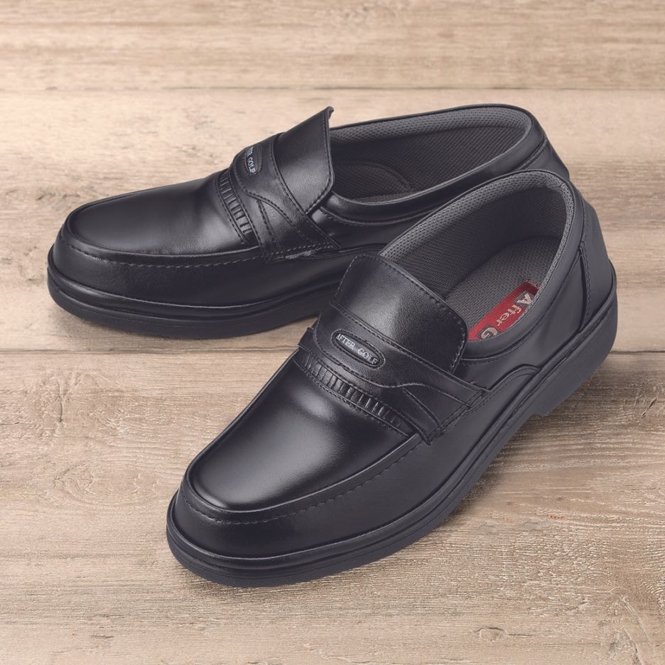 日本製 しなやか4Eレザーシューズ