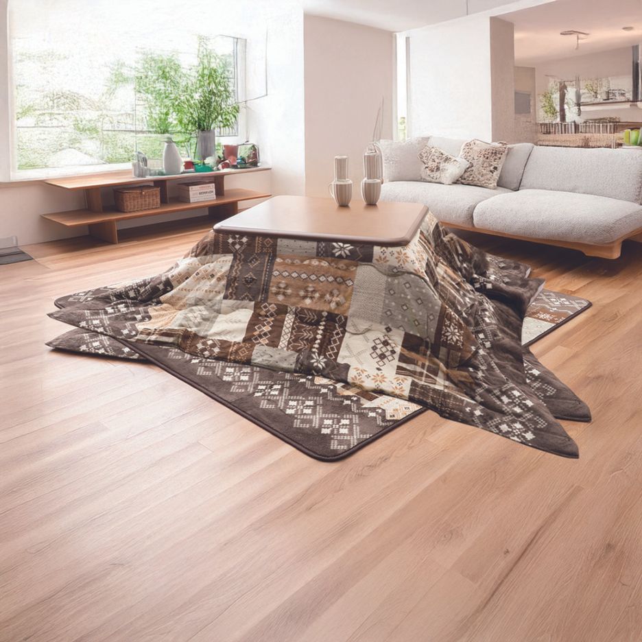 あったかおうちで洗えるこたつ掛・敷布団セット 正方形